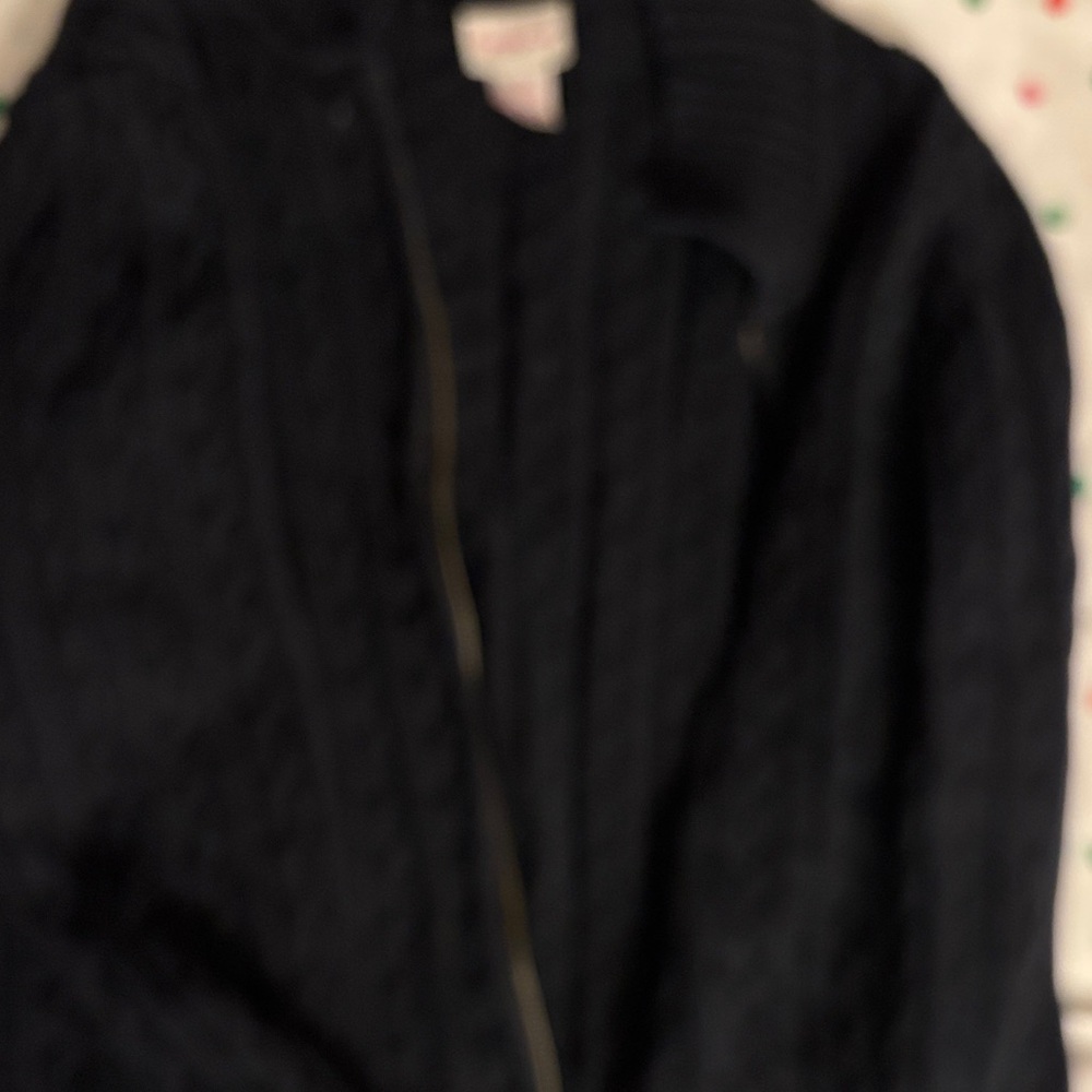 Women's Black Cable Knit Sweater